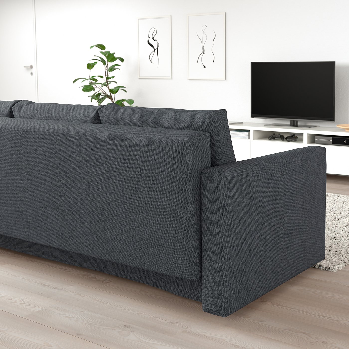Friheten Divano Letto A 3 Posti Hyllie Grigio Scuro Ikea It