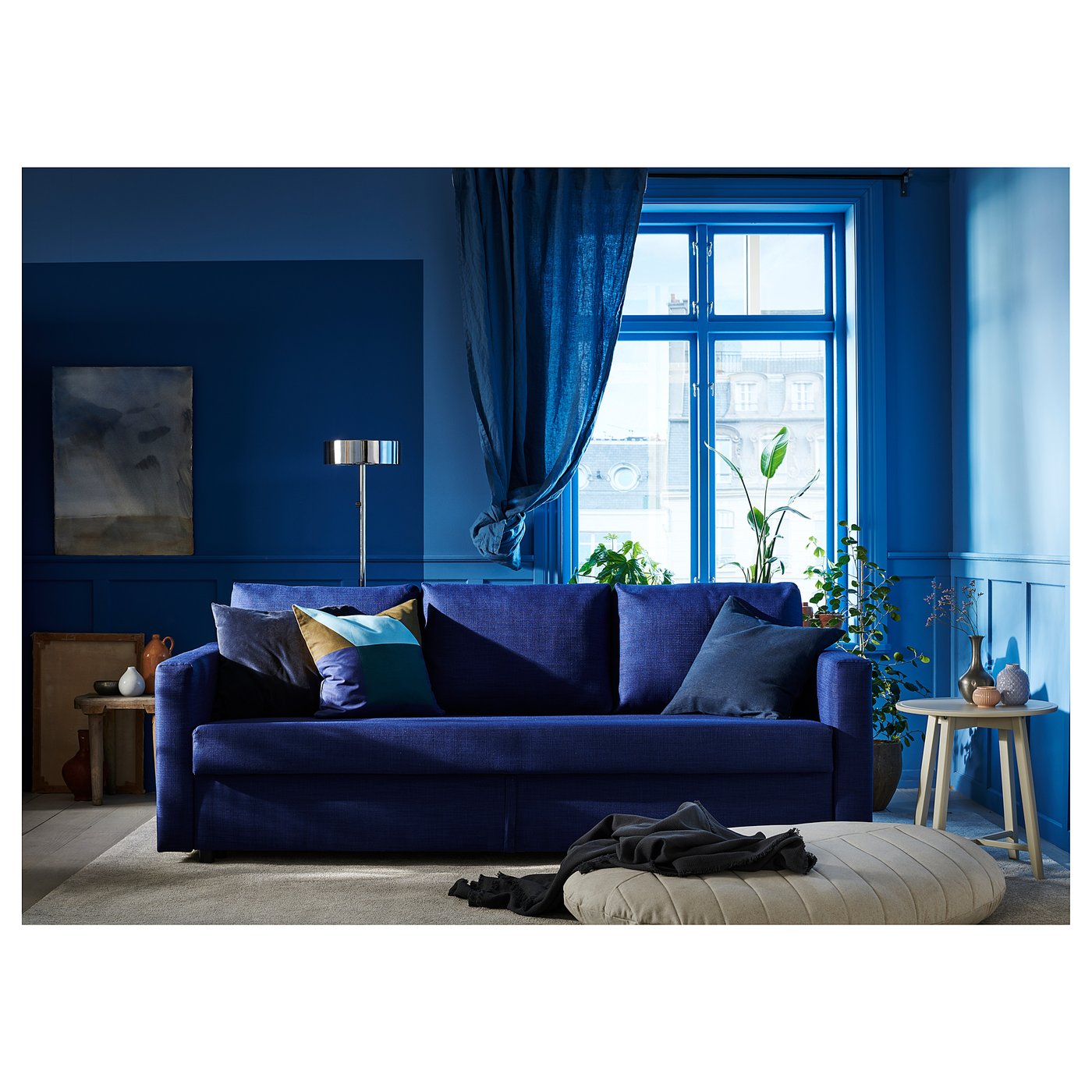 Friheten Divano Letto A 3 Posti Skiftebo Blu Ikea It