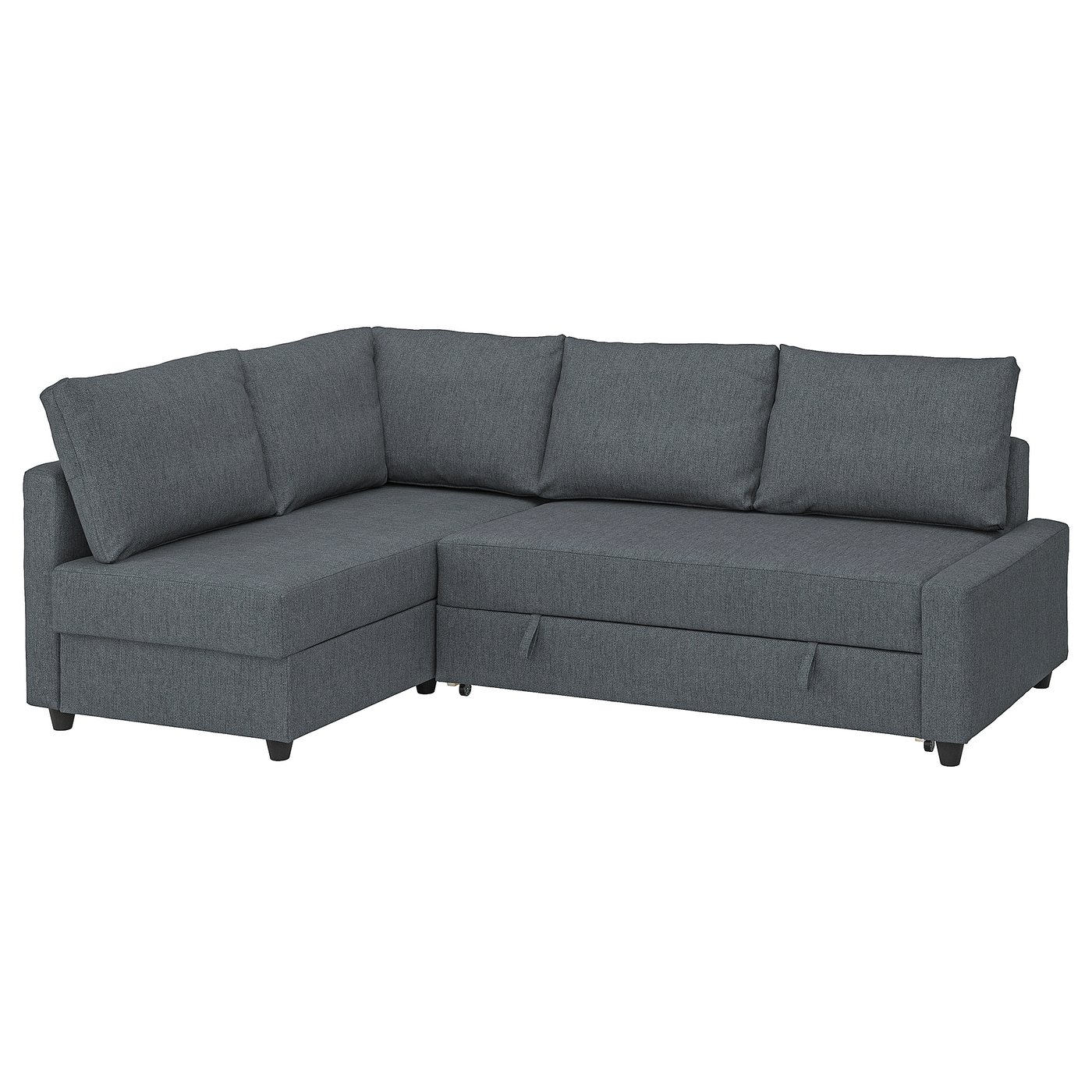 Friheten Divano Letto Angolare A 4 Posti Con Cuscini Schienale Extra Hyllie Grigio Scuro Ikea It