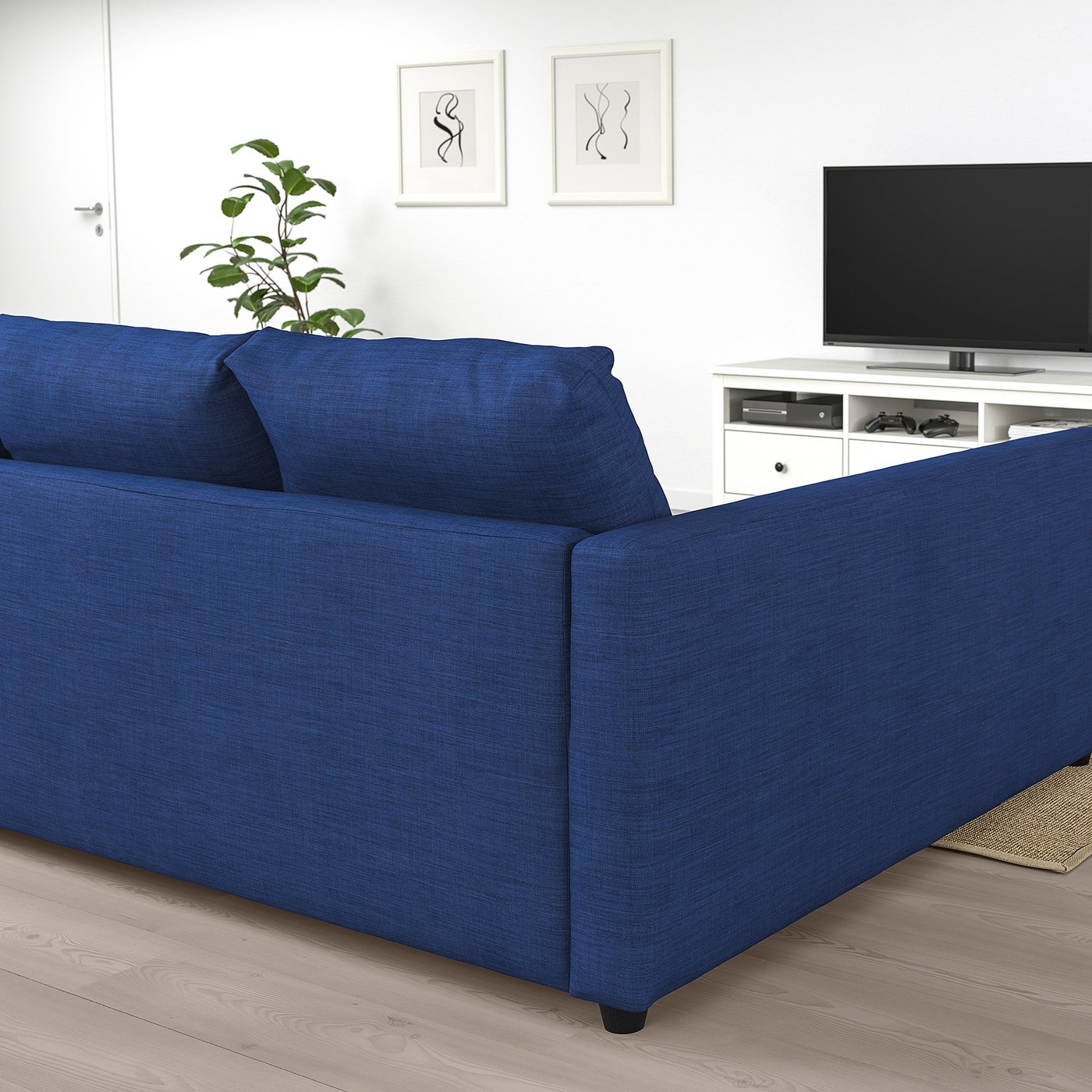 Friheten Divano Letto Angolare Contenitore Skiftebo Blu Ikea It