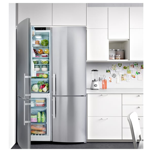 FROSTKALL Frigorifero/congelatore, inox IKEA