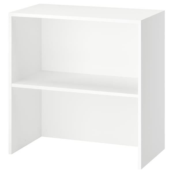 Mobile contenitore GALANT bianco, forma rettangolare, due piani, pannello di particelle di melaminico.