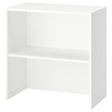 Mobile contenitore GALANT bianco, forma rettangolare, due piani, pannello di particelle di melaminico.