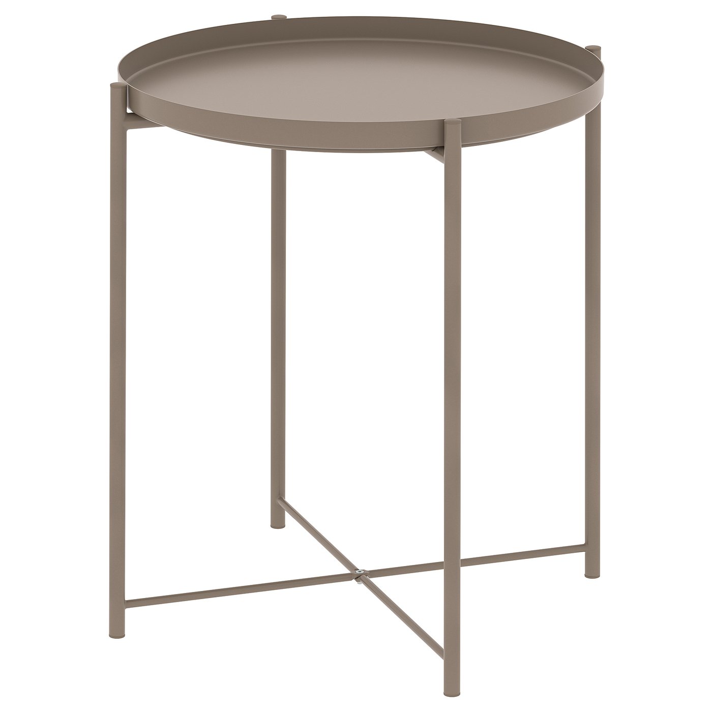 GLADOM tavolino vassoio, grigio-beige scuro, 45x53 cm IKEA Italia