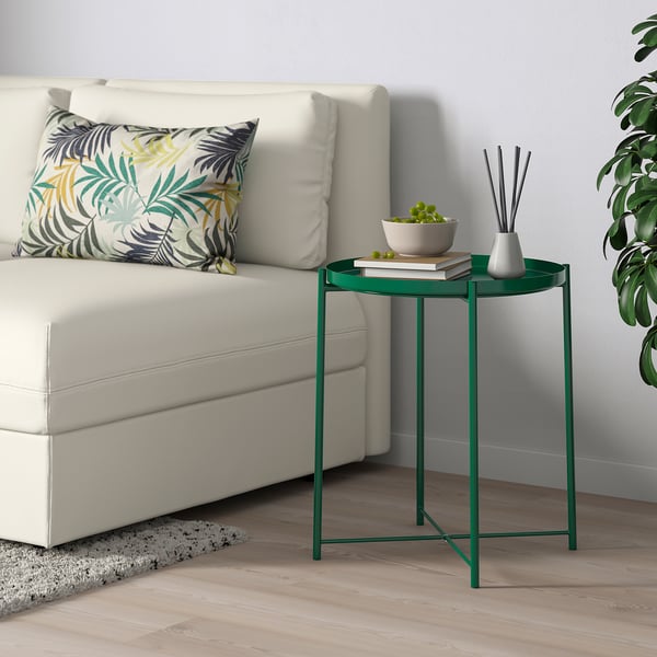 GLADOM Tavolino vassoio, verde, 45x53 cm - IKEA IT