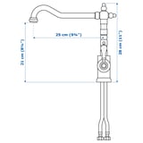 Illustrazione con le misure del prodotto: GLITTRAN.