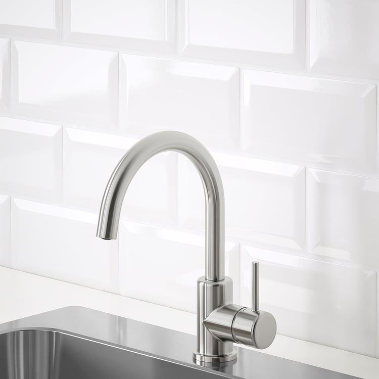 HAKU Möbel Appendiabiti Da Parete Con Ripiano – Metallo Effetto Acciaio, 66x39x192 Cm, Carico 25 Kg
