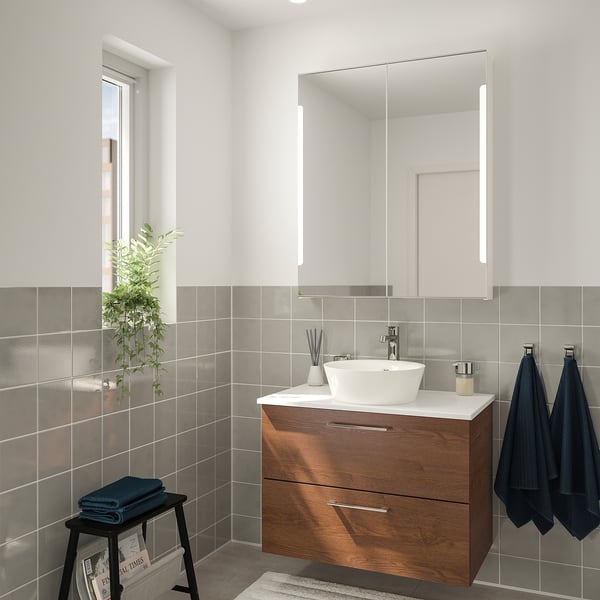 GODMORGON/TOLKEN / KATTEVIK Set arredo bagno, 5 pezzi ...