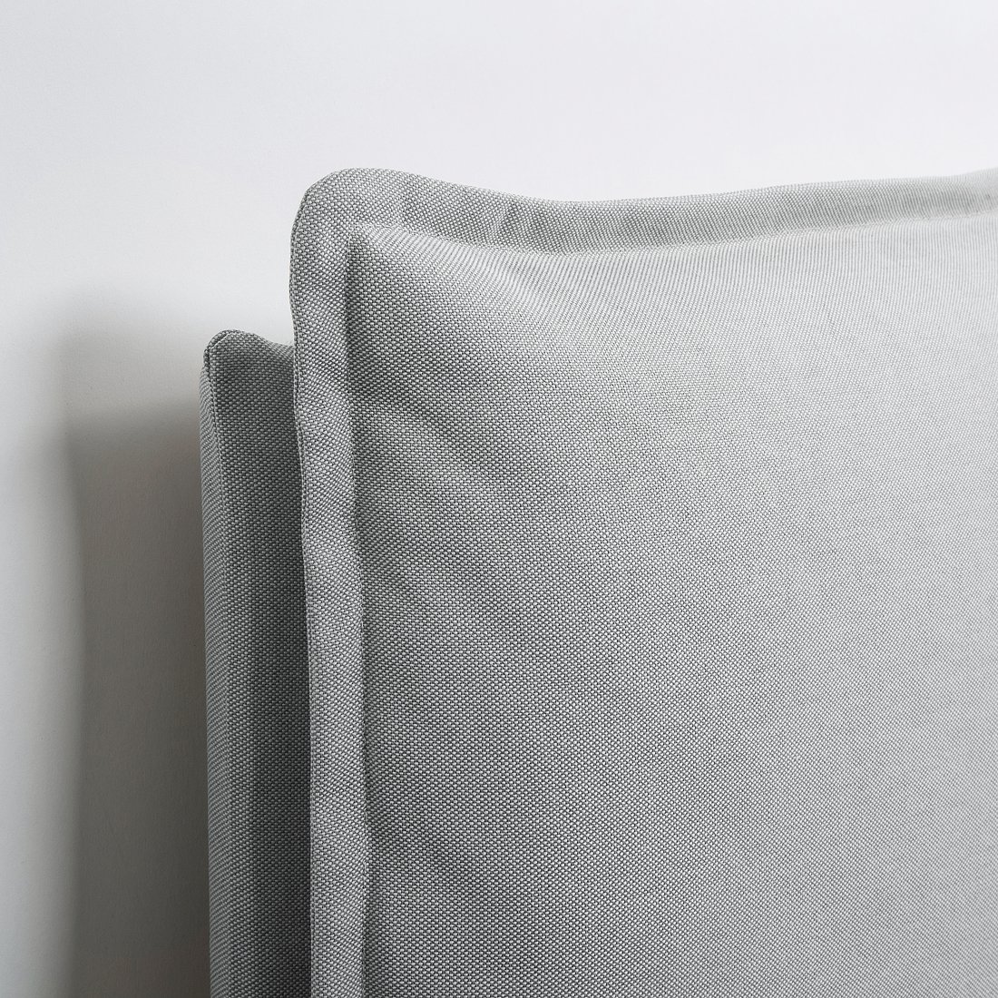 GRESSVIK Fodera per letto con testiera, Orrsta grigio ...