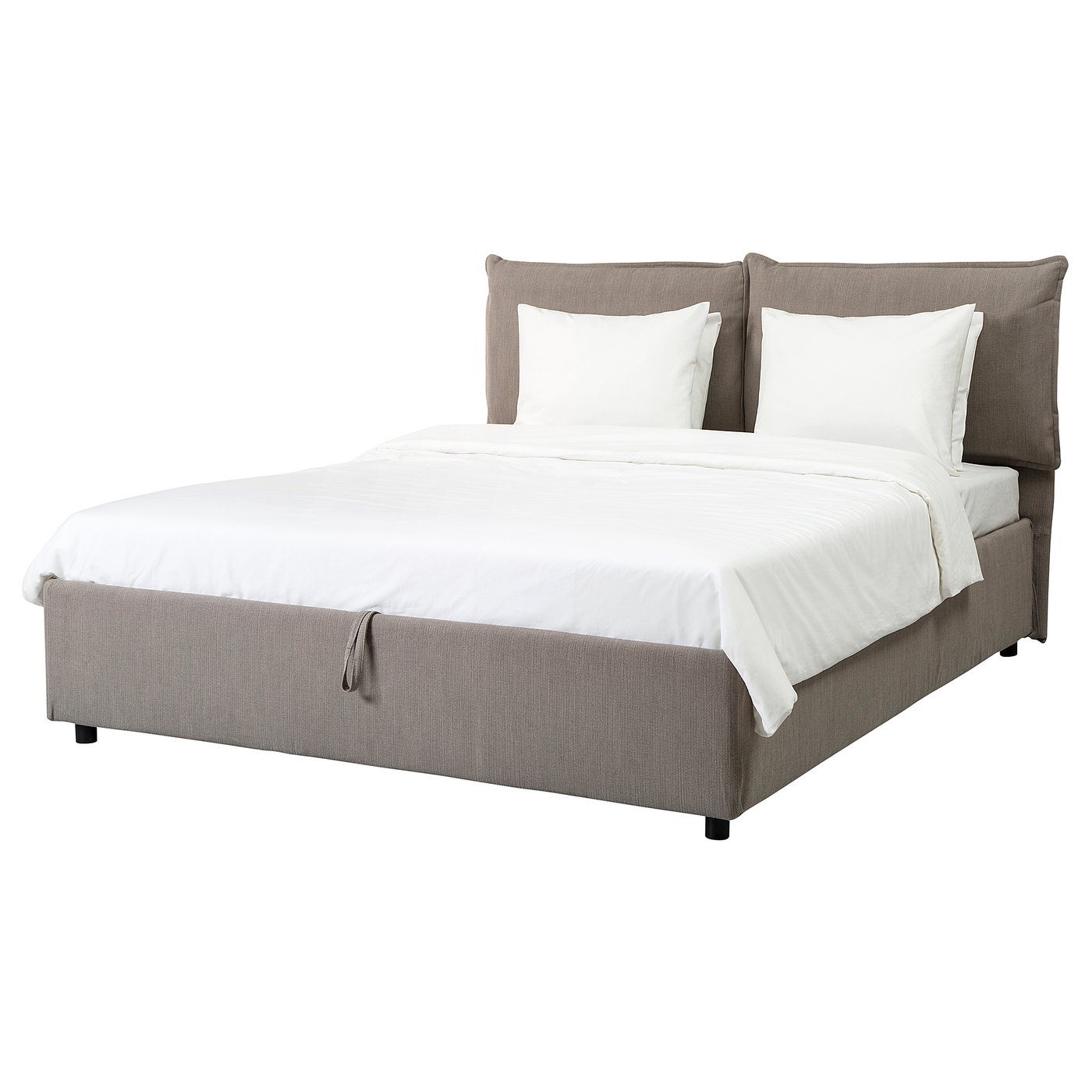 Gressvik Fodera Struttura Letto 2 Cuscini Nolhaga Grigio Beige 140x200 Cm Ikea It