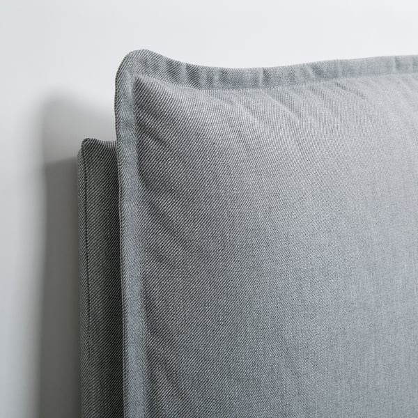 gressvik fodera struttura letto 2 cuscini nordvalla grigio fumo 140x200 cm