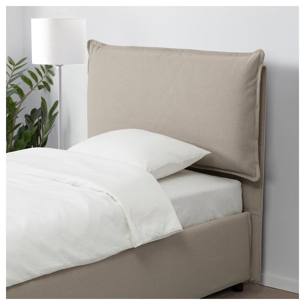 GRESSVIK Struttura letto con contenitore, beige - IKEA IT