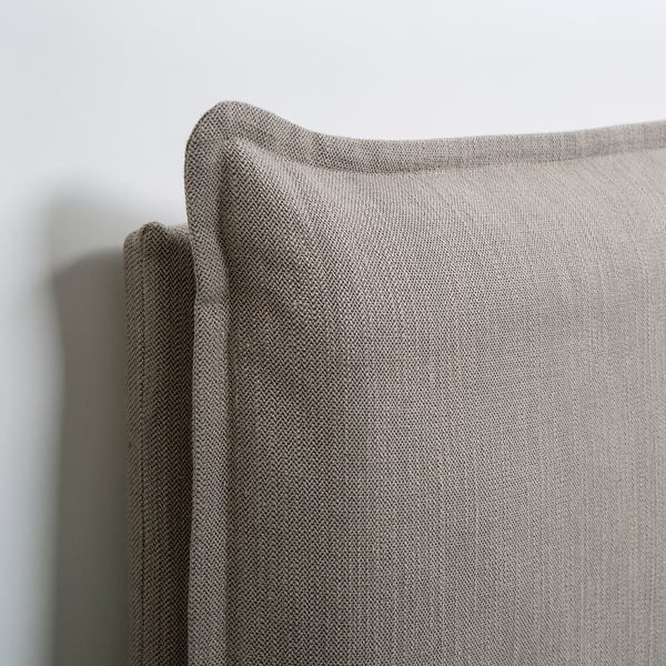 GRESSVIK Struttura letto con contenitore - grigio-beige ...