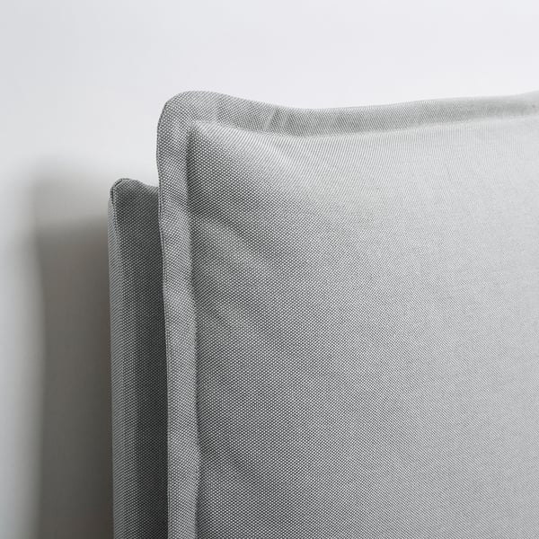 gressvik struttura letto con contenitore grigio chiaro 160x200 cm