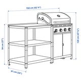 Illustrazione con le misure del prodotto: GRILLSKÄR.