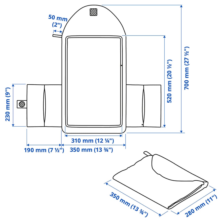 Materassini Per Fasciatoio Riutilizzabili Lavabili 3-Layer Materassini