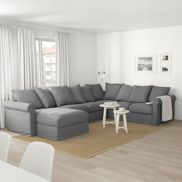 Gronlid Divano Angolare A 5 Posti Con Chaise Longue Ljungen Grigio Fumo Ikea It