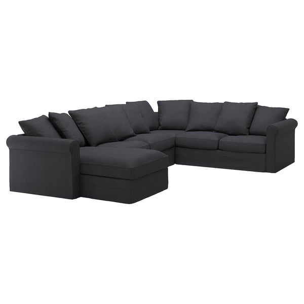 Gronlid Divano Angolare A 5 Posti Con Chaise Longue Sporda Grigio Scuro Ikea It