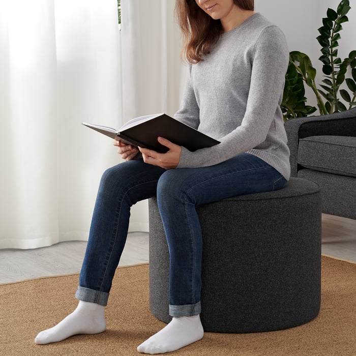 GRUNDSJÖ pouf, Gunnared grigio scuro IKEA Italia