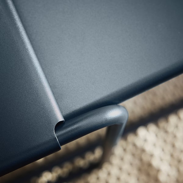 GRYTSHOLM Set di 2 tavolini, da esterno/blu-nero