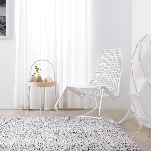Gubbon Sedia A Dondolo Da Interno Esterno Bianco Ikea It