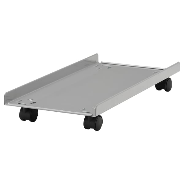 gudmar carrello per computer color argento 46x21 cm