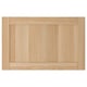 Porta dell'armadio in legno chiaro, design semplice.