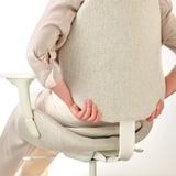 Sedia da ufficio ergonomica con supporto lombare.