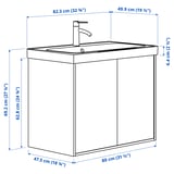 Illustrazione con le misure del prodotto: HAVBÄCK.