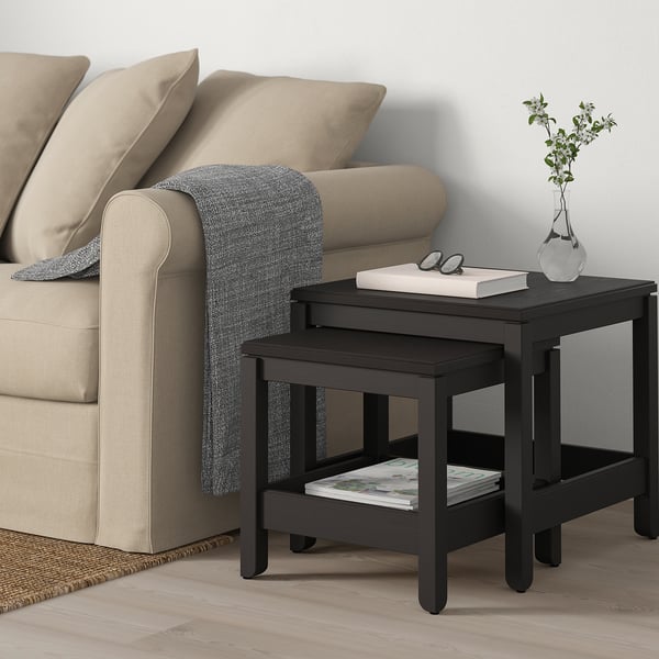 Havsta Set Di 2 Tavolini Marrone Scuro Ikea It