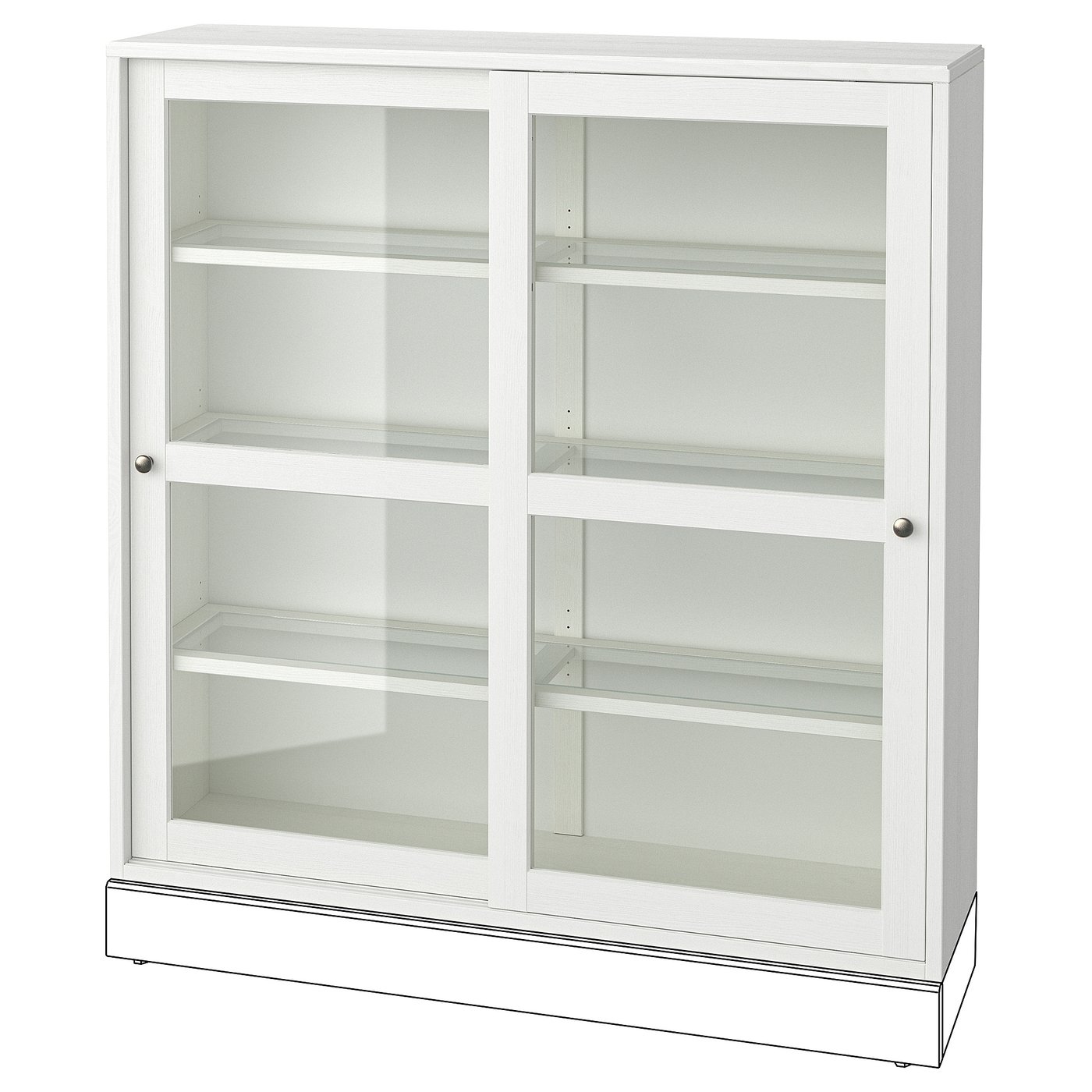 HAVSTA vetrina, bianco, 121x35x123 cm IKEA Italia