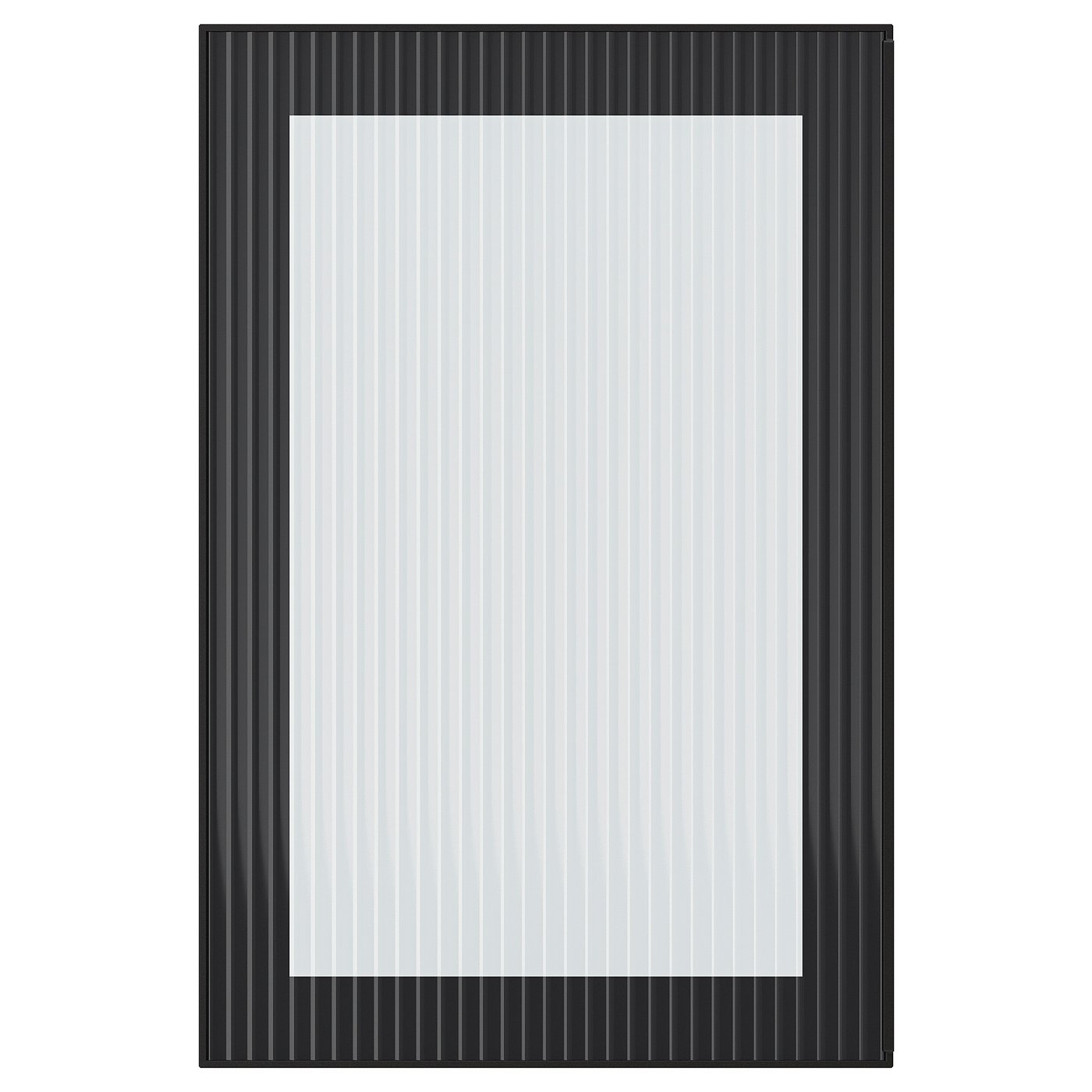 HEJSTA Anta a vetro - antracite/vetro scanalato 40x60 cm