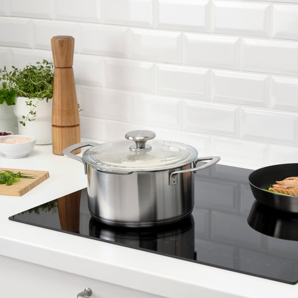 IKEA 365+ Pentola In Acciaio Inox Con Coperchio – 5,0 L, Diametro 22 Cm, Adatta A Tutti I Piani Cottura (Induzione Inclusa)