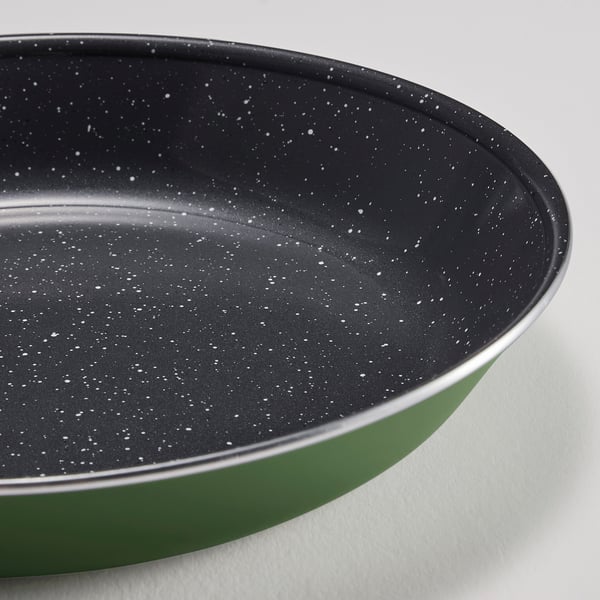 HEMLAGAD Padella, rivestimento antiaderente verde, 28 cm