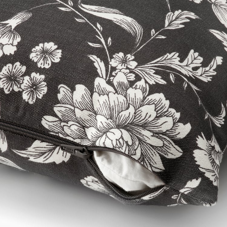 Coussin 50x50 Cm Velours Double Face – Motif Fleurs – Maison Sucree – Anti-tache