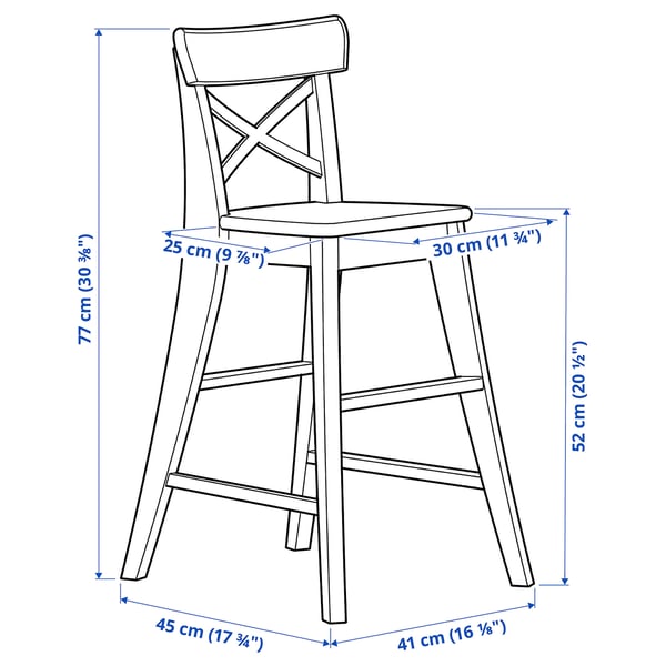 INGOLF Sedia junior, mordente anticato - IKEA Italia