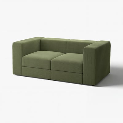 Divano JÄTTABO, verde chiaro, moderno, a forma di L, tessuto testurizzato.
