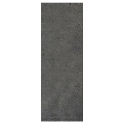KALHYTTAN: pannello laminato grigio scuro, rettangolare, effetto cemento.