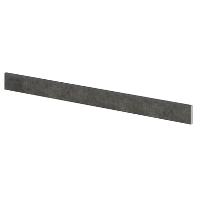 KALHYTTAN zoccolo da cucina in plastica grigia, forma rettangolare.