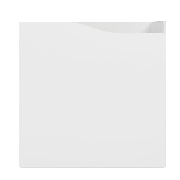 Inserto per ripiano KALLAX bianco con anta singola, design elegante, finitura di alta qualità, ideale per organizzare e nascondere gli oggetti.