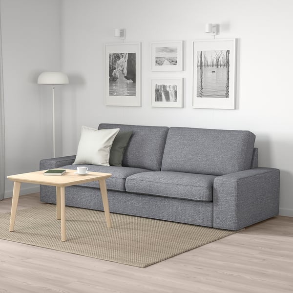 Kivik Divano A 3 Posti Lejde Grigio Nero Ikea It