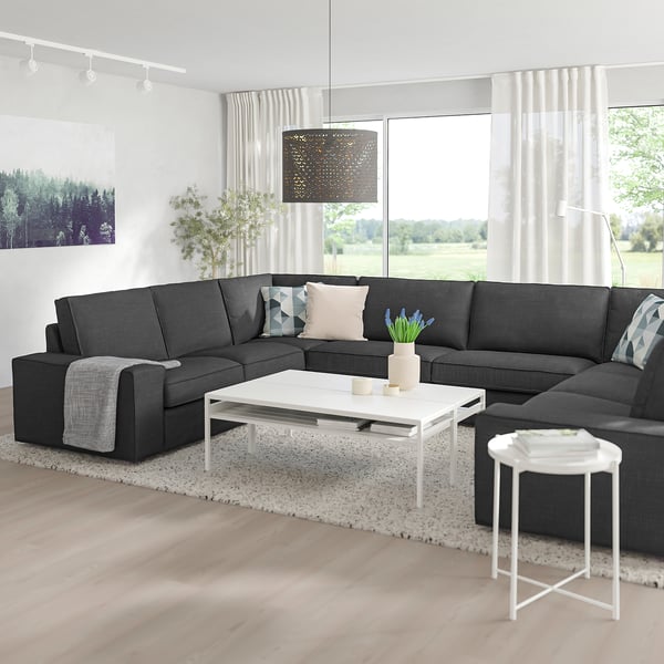 Kivik Divano A U A 7 Posti Hillared Antracite Ikea It