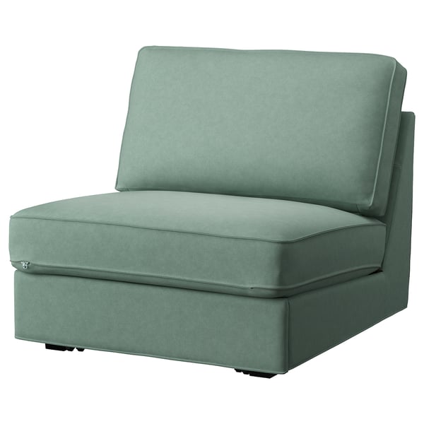 Divano letto monoposto KIVIK, verde chiaro, design moderno, rivestimento in tessuto, imbottito.