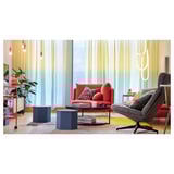 KJUGE Pouf con contenitore, Knisa azzurro intenso