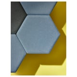 KJUGE Pouf con contenitore, Knisa azzurro intenso