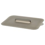 Coperchio in silicone Ikea KLOCKREN, grigio, rettangolare, design liscio.