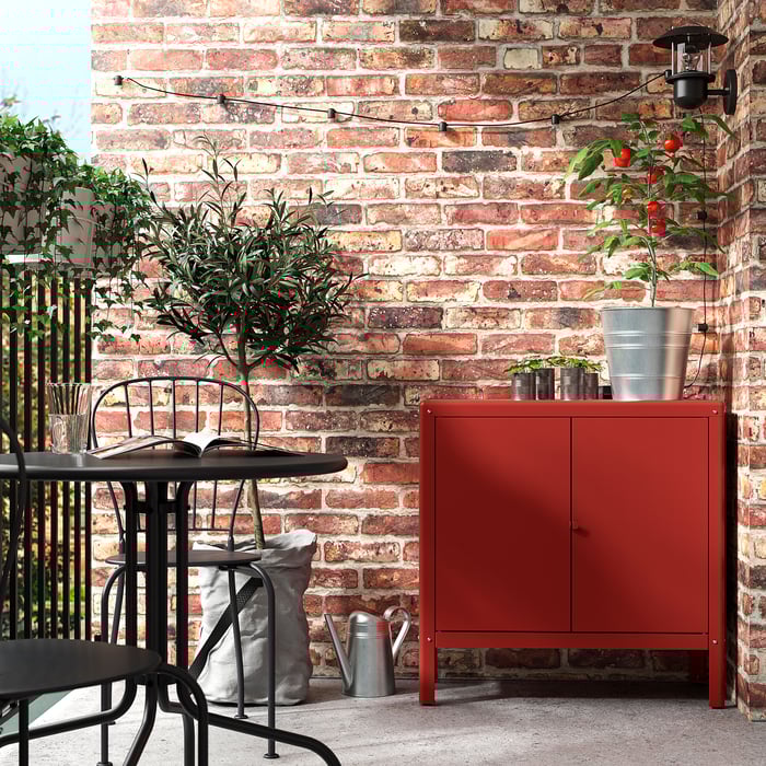 KOLBJÖRN mobile da interno/esterno, marronerosso, 80x81 cm IKEA Italia