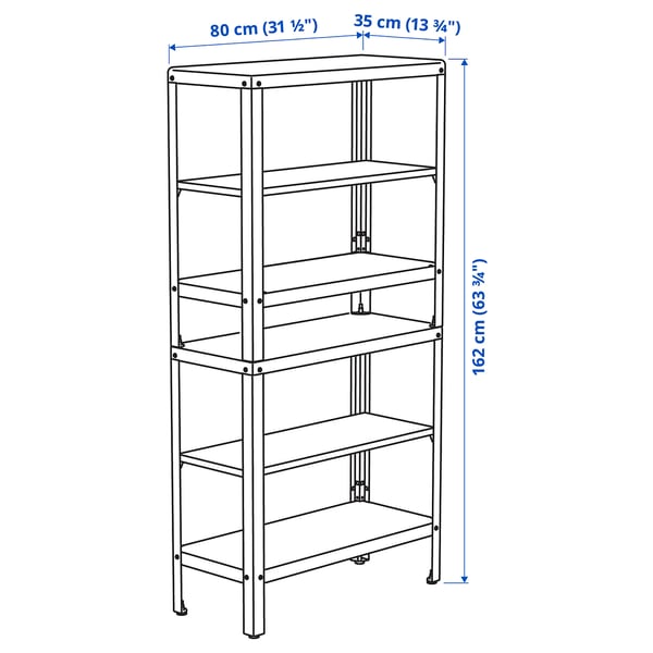 KOLBJÖRN scaffale da interno/esterno, 80x35x162 cm - IKEA Italia