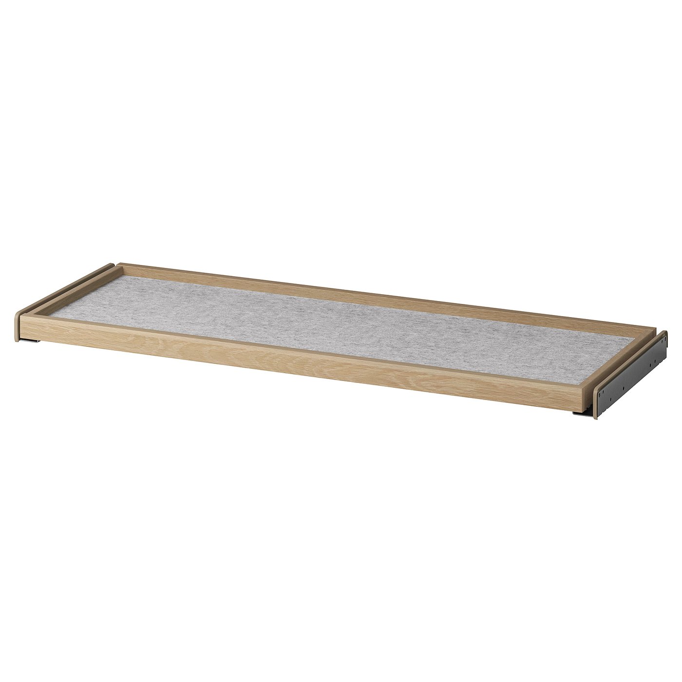KOMPLEMENT Ripiano Estraibile Con Tappetino, Effetto Rovere Con Mordente Bianco Grigio Chiaro S99554968