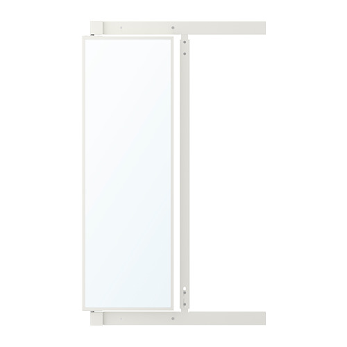 KOMPLEMENT Specchio estraibile con ganci - bianco - IKEA